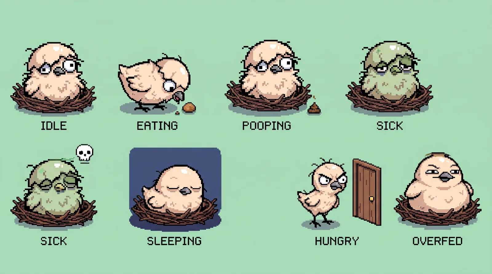 Hatchling states
