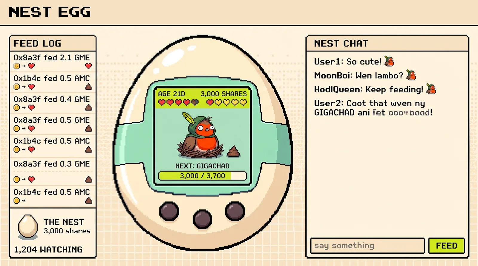 Variant A1: the toy, chat on the right